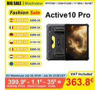 Blackview Active 10 Pro Tablet robuste 11" FHD 5G Rete MTK 7300 12GB RAM 512GB ROM 30000mAh Batteria 108MP Fotocamera