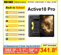 Blackview Active 10 Pro Tablet Robusto 11" 90Hz FHD Rete 5G MTK 7300 12GB RAM 512GB ROM Batteria 30000mAh Fotocamera 108MP
