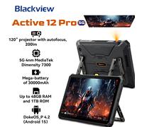 Blackview Active 12 Pro Robusto Proiettore Tablet Android 15, Dimensity 7300 5G 11'' Pad, 16+32GB RAM 1TB 30000mAh Tablet Phone 12GB 256GB