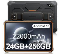 Blackview Active8 Pro Rugged Tablet, 24GB(8GB + 16GB) RAM + 256GB ROM/TF 1TB 10,36 pollici Android 15 Tablet Robusto, 2,4K FHD+, batteria 33W 22000mAh, fotocamera 48MP con ArcSoft, Dual 4GSIM 5GWiFi