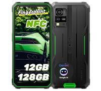 Blackview Android 14 Rugged Smartphone con Gemini AI, 12(4+8) GB+128GB/2TB Espandibile/Octa core, 6.56'' HD+ Telefono Indistruttibile NFC, Fingerprint/Face ID/Dual 4G SIM/GPS Cellulare Robusto/IP69K