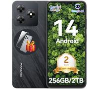 Blackview Android 14 Smartphone 2025, 256GB+12(4+8) GB 2TB TF,6,56" 90Hz Display, Octa-Core Telefono, 5000mAh, Fingerprint/Face ID/FM/OTG/GPS/3.5mm Jack/Dual SIM