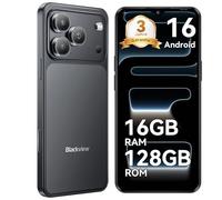 Blackview Android 16 Smartphone Offerta, 128GB/2TB, 4G Dual SIM | 5000mAh, Fotocamera 32MP AI, 6.56" HD+, Cellulare Economico con Cover, Face ID/IP54/3 Slot Per Carte/3 Anni Garanzia