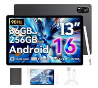 Blackview Android 16 Tablet da 13 Pollici MEGA8, 6GB RAM+128GB ROM, Display FHD 2K 90Hz Grande, Tablet PC da Gaming, Octa Core T620, Fotocamera Dual AI 50MP+13MP, Batteria 11000 mAh, 4G LTE+5G WiFi