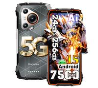 Blackview BL7000 5G Rugged Smartphone Android 15, 24GB+256GB/SD-2TB AI Telefono Robusto, 6.78" FHD+ 2.4K Telefono Indistruttibile, 50MP Fotocamera AI, 7500mAh, Dual SIM 4G&5G,NFC,OTG,GPS, Arancia
