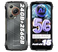 Blackview BL7000 Rugged Smartphone Android 15 AI Telefono Indistruttibile, 24(8+16)GB, 256GB+2TB TF, 6,78" 120Hz, 50MP+32MP+20MP Visione Notturna, 5G/Fingerprint/Dual SIM/NFC/GPS/IP68/2 Anni Garanzia