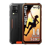 Blackview BV4800 Pro 2025 Rugged Smartphone 4G, 12GB+128GB Cellulare Robusto, 5180mAh Telefono Indistruttibile, 13MP+8MP, 6.56" HD+ Cellulari Resistente IP68,NFC,OTG,GPS,2 Anni Garanzia, Arancia
