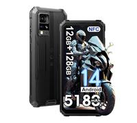 Blackview BV4800 Pro Rugged Smartphone 4G, 12GB+128GB/1TB Robusto Telefono Android 14, 16MP+8MP, 5180mAh, 6.56" HD+ Cellulari Resistente IP68/IP69K, Dual SIM, NFC, OTG, GPS, FM,5G WIFI, Nero