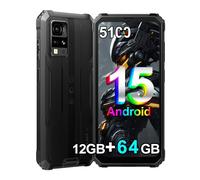 Blackview BV4800 SE Smartphone Rugged(2025) 12GB+64GB/1TB TF Cellulari, 6,56" HD+,16MP+8MP/Face ID/Vetro Corning/OTG/GPS/IP68 IP69K/FM/4G Dual SIM Telefono Indistruttibile (Nero)