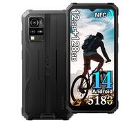 Blackview BV4800Pro Rugged Smartphone 4G, 12GB+128GB/1TB Telefono Robusto, 16MP+8MP, 5180mAh, Android 14, 6.56" HD+ Cellulari Resistente IP68, Dual SIM, NFC, OTG, GPS, FM,5G WIFI, Nero