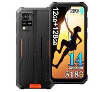 Blackview BV4800Pro Rugged Smartphone 4G, 12GB+128GB/1TB Telefono Robusto, 16MP+8MP, 5180mAh, Android 14, 6.56" HD+ Cellulari Resistente IP68, Dual SIM, NFC, OTG, GPS, FM,5G WIFI, Arancia