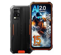 Blackview BV4800SE Android 15 Rugged Smartphone 4G, 12GB+64GB/2TB Telefono Robusto, 16MP+8MP, 5100mAh, 6.56" HD+ 90Hz, Dual SIM Cellulari Resistente IP68, 5G WIFI,NFC,OTG,GPS,FM,Gemini AI 2.0, Arancio