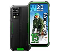 Blackview BV4800SE Android 15 Rugged Smartphone 4G, 12GB+64GB/2TB Telefono Robusto, 16MP+8MP, 5100mAh, 6.56" HD+ 90Hz, Dual SIM Cellulari Resistente IP68, 5G WIFI,NFC,OTG,GPS,FM,Gemini AI 2.0, Verde