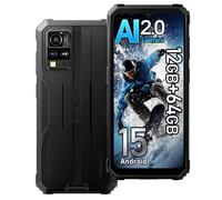 Blackview BV4800SE Android 15 Rugged Smartphone 4G, 12GB+64GB/2TB Telefono Robusto, 16MP AI Camera, 5100mAh, 6.56" HD+ 90Hz, Dual SIM Cellulari Resistente IP68, 5G WIFI,NFC,OTG,GPS,FM,Gemini AI, Nero