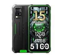 Blackview BV4800SE Android 15 Rugged Smartphone 4G, 12GB+64GB/2TB Telefono Robusto, 16MP AI Camera, 5100mAh, 6.56" HD+ 90Hz Cellulari Resistente IP68/IP69K, 5G WIFI,NFC,OTG,GPS,FM,Gemini AI 2.0,Verde