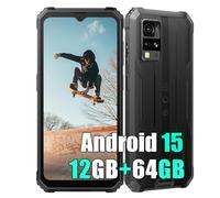Blackview BV4800SE Android 15 Rugged Smartphone 4G, 12GB+64GB/2TB Telefono Robusto, 16MP AI Camera, 5100mAh, 6.56" HD+ 90Hz Cellulari Resistente IP68/IP69K, 5G WIFI,NFC,OTG,GPS,FM,Gemini AI 2.0, Nero