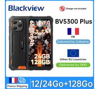 Blackview BV5300 Plus [Senza caricabatterie UE] 4 GB / 8 GB RAM 128 GB ROM Smartphone 6,1" 6580 mAh 4G LTE 13 MP NFC Cellulare Black