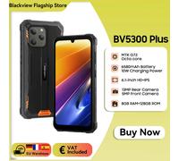Blackview BV5300 Plus Smartphone robusto Octa-core 6.1 ''Display HD Android 13, 8GB + 128GB cellulare 13MP 6580mAh cellulare Orange