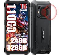 Blackview BV6200 Plus Rugged Smartphone 2026, Batteria 11000mAh Telefono Indistruttibile 24GB+128GB/2TB TF, 6.56" HD+, 98dB Altoparlante, Fotocamera AI 16MP+13MP, Fingerprint/NFC/GPS/3 Anni Garanzia
