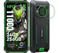 Blackview BV6200Plus Android 15 Rugged Smartphone, 11000mAh/18W, 98dB Altoparlante, 24(8+16)GB+256GB/2TB Telefono Indistruttibile, Octa-core, 6.56"HD+ 90Hz, Fingerprint/NFC/GPS/IP69K/2 Anni Garanzia