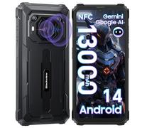 Blackview BV6200Pro 13000mAh Rugged Smartphone 2025, Altoparlante 98DB Telefono Rugged, Android 14, 18GB+128GB /2TB, 6.56" HD+ Cellulare Indistruttibile, 13MP/Dual 4G/ OTG/GPS/NFC/Fingerprint