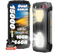 Blackview BV7300 Rugged Smartphone(538g), 800LM Luce Campeggio 15000mAh Android 14, 18GB+256GB/2TB Telefono Indistruttibile, 6.67"HD+700 nit, 50MP+20MP Visione Notturna, Fingerprint/NFC/GPS/IP68/IP69K