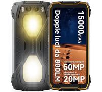 Blackview BV7300 Rugged Smartphone, 800LM Luce Campeggio 15000mAh Telefono Indistruttibile, 18GB+256GB/2TB, 6.67" HD+700 nit, 50MP+32MP+20MP Visione Notturna, Fingerprint/NFC/GPS