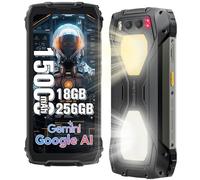 Blackview BV7300 Rugged Smartphone Android 14, 800LM Luce LED, 18GB+256GB/2TB, 6.67" HD+700 nit Cellulare Antiurto, 15000mAh/45W Telefoni Cellulari, 50MP+20MP Visione Notturna, Dual SIM 4G/NFC/GPS