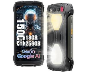 Blackview BV7300 Rugged Smartphone Android 14, 800LM Luce LED, 18GB+256GB/2TB, 6.67" HD+700 nit Cellulare Antiurto, 15000mAh/45W Telefoni Cellulari, 50MP+20MP Visione Notturna, Dual SIM 4G/NFC/GPS