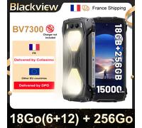BLACKVIEW BV7300 [Senza caricatore UE] 18GB (6 + 12) 256GB 15000mAh Carica rapida da 45W 6,67" Android 14 Smartphone