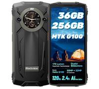 Blackview BV8200 Android 14 Rugged Smartphone, 170LM Torcia Super-luminosa, 6.5" 120Hz +1.3" Doppio Schermo, 36(12+24)GB+256GB Telefono Indistruttibile, 50MP+32MP , Fingerprint/NFC/GPS/2 Anni Garanzia