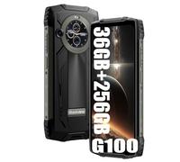 Blackview BV8200 Plus G100 36Go+256Go Telephone Portable Incassable 2025, Android 14 Téléphone Débloqué, 8800mAh, 50MP+32MP, 6.5" FHD+ Smartphone Incassable Etanche, Dual 4G LTE,GPS,NFC,OTG Noir