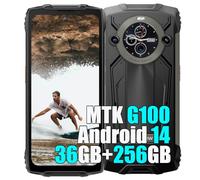 Blackview BV8200 Android 14 Rugged Smartphone 2025, 36GB+256GB MTK G100 Telefono Robusto, 8800mAh, 50MP+32MP, 6.5"&1.3" FHD+ Doppio Display, Dual 4G Cellulari Resistente IP68, NFC, OTG, GPS, Nero