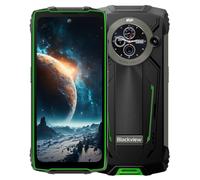 Blackview BV8200 Smartphone Rugged, Torcia da 170 Lumen, Doppio Schermo, Helio G100 36GB+256GB, 6,5'' 120Hz 2.4K FHD+, 50MP Fotocamera AI, IP68 IP69K Cellulare Android 14 Telefono, GPS NFC Verde