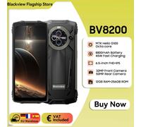 Blackview BV8200 Telefono robusto 6,5” 2.4K 120Hz Display Helio G100 12GB 256GB NFC Torcia Android 14 Cellulare Black