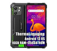 Blackview BV8900 Rugged Smartphone 2023, 16GB+256GB, Android 13 Telefono Robusto, 64MP + Termocamera, 10000mAh 33W Rapida, 6.5" FHD+ 2.4K Schermo Cellulari Resistente IP68 Dual 4G NFC OTG GPS, Verde