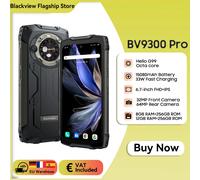 Blackview BV9300 Pro Smartphone robusto Helio G99 6.7 ''120Hz Display 8GB/12GB 256GB Smartphone con doppio schermo, 15800Amh, 64MP Black