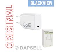 Blackview Caricabatterie Ricambio Originale Usb-c 55w Fast White Per Alife S1