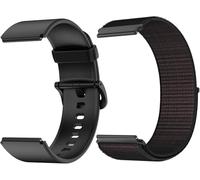 Blackview Cinturino di ricambio per smartwatch R50/R30Pro/R30/R3/R8/R3 Pro,Un cinturino in silicone, un cinturino in tessuto, 20mm