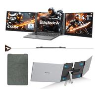 Blackview DCM6 Monitor Portatile per Laptop 14" FHD 1080P IPS Doppio Monitor Portatile HDMI/USB-A/Type-C Plug and Play, per 13.3 "-17.3" Mac, Windows,Android,Chrome,Switch,PS5 (0.99Kg)