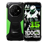 Blackview Fort 1 Android 15 Rugged Smartphone 2025, 12GB+128GB/2TB Telefono Robusto, 16MP Fotocamera AI, 6.56" HD+ Cellulari Resistente IP68, 10000mAh, Dual SIM 4G, 5G WIFI, NFC, OTG, GPS, FM, Verde