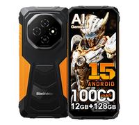 Blackview Fort 1 Android 15 Rugged Smartphone 2025, 12GB+128GB/2TB Telefono Robusto, 16MP Fotocamera AI, 6.56" HD+ Cellulari Resistente IP68, 10000mAh, Dual SIM 4G, 5G WIFI, NFC, OTG, GPS, FM, Arancia