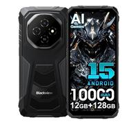Blackview Fort 1 Android 15 Rugged Smartphone 2025, 12GB+128GB/2TB Telefono Robusto, 16MP Fotocamera AI, 6.56" HD+ Cellulari Resistente IP68, 10000mAh, Dual SIM 4G, 5G WIFI, NFC, OTG, GPS, FM, Nero