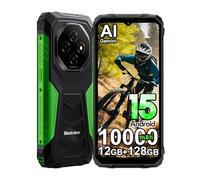 Blackview Fort 1 Rugged Smartphone Android 15, 12GB+128GB/2TB 10000mAh Telefono Indistruttibile, Fotocamera 16MP, 6.56" HD+ 90Hz Cellulari Resistente IP68,5G WIFI/NFC/OTG/GPS/FM/Gemini AI, Verde