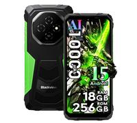 Blackview Fort 1 Rugged Smartphone Android 15, 18GB+256GB/+2TB 11000mAh Telefono Indistruttibile, Fotocamera AI 16MP, 6.56" HD+ 90Hz Cellulari Resistente IP68,5G WIFI/NFC/OTG/GPS/FM/Gemini AI, Verde