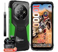 Blackview Fort 1 Rugged Smartphone, Android 15 Celluare Antiurto, Batteria 10000mAh Telefono Indistruttibile, 6.56''HD+, 90Hz, 12(4+8) GB+128GB/2TB TF, IP68/NFC/OTG/Face ID/2 Anni Garanzia