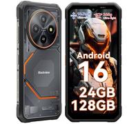 Blackview Fort 2 Rugged Smartphone Android 16, Ultra Sottile 10.7mm, 24(8+16) GB+128GB/2TB Telefono Indistruttibile, Gemini AI, Display 6,56" HD+ 90 Hz, IP69K Impermeabile, 16 MP+13MP, 4G/NFC/OTG/GPS