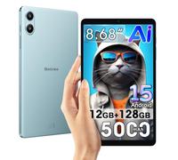 Blackview Link 2 8.68 Pollici Tablet Android 15 (2025), 12GB+128GB/2TB TF, Widevine L1, 5000mAh Batteria, 5G Wifi Tablet PC con Cover, 8MP+5MP, Gemini Al 2.0, 3,5mm Klinke/OTG/GPS/FM, Blu