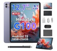 Blackview Tablet Link 8, 12.7 Pollici 2K+ FHD 2160*1600, Android 15 Gemini AI, MediaTek G100 18GB RAM+256GB ROM 8400mAh/Modalità PC/Widevine L1/Face ID/16MP+13MP/GPS/OTG Tablets con Tastiera e Penna