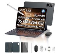 Blackview Mega 12 12.2" 256GB 5G 10000mAh Android 16 Tablet Nero con tastiera